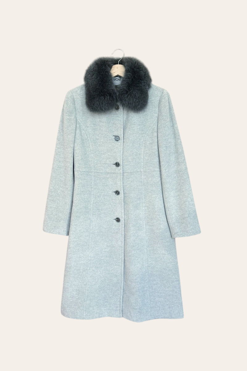 Manteau long en laine