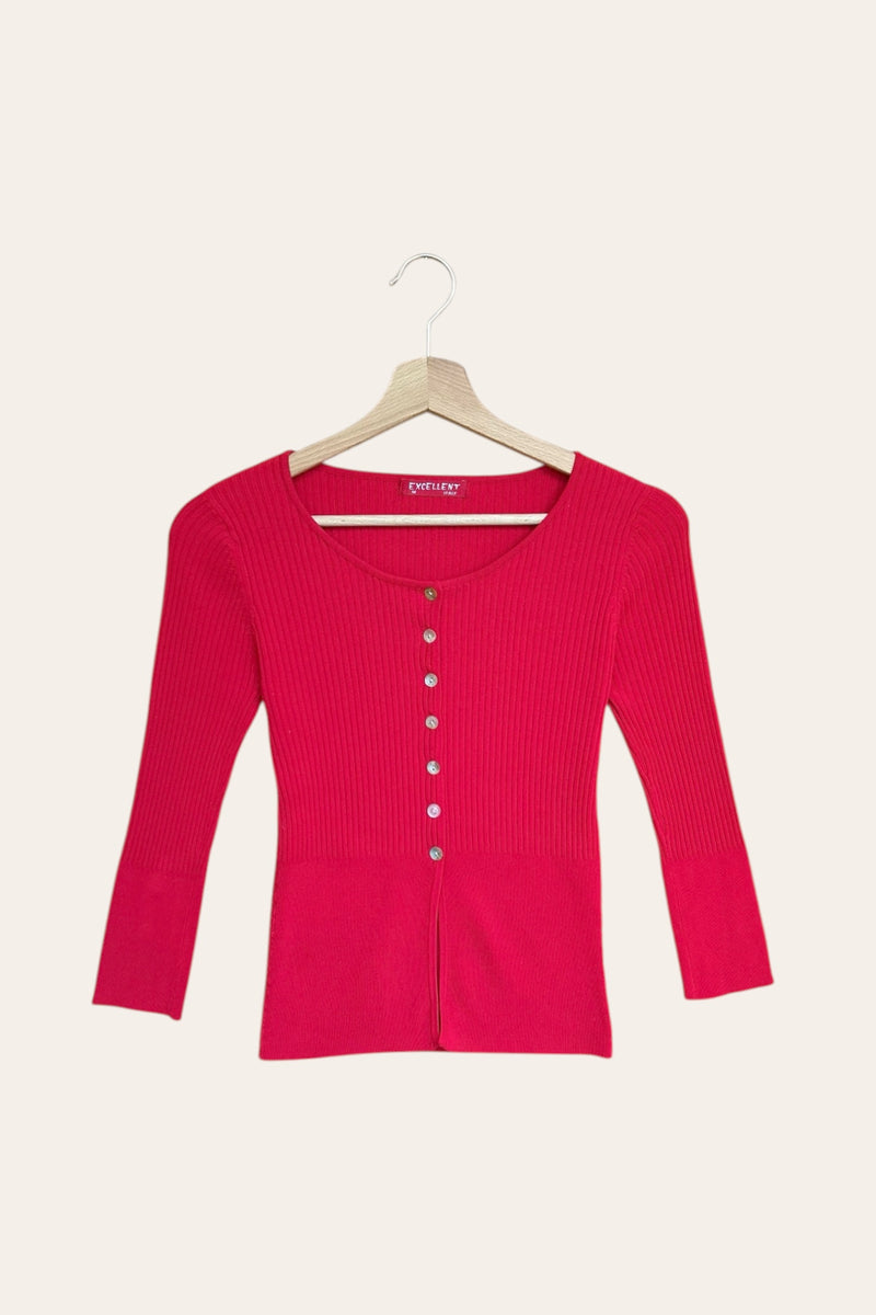 Cardigan rouge