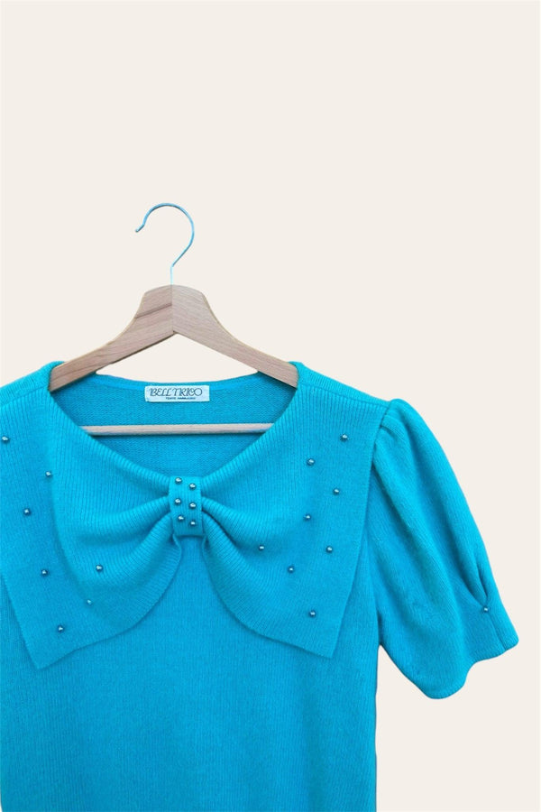 Pull turquoise
